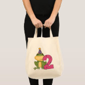 Party Frog 2e verjaardag T-shirts en geschenken Tote Bag (Voorkant (product))