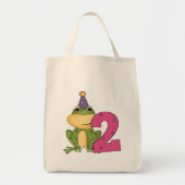 Party Frog 2e verjaardag T-shirts en geschenken Tote Bag (Voorkant)
