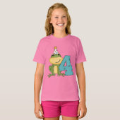 Party Frog 4th Verjaardag T-shirts en geschenken (Voorkant volledig)