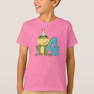 Party Frog 4th Verjaardag T-shirts en geschenken