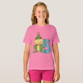 Party Frog 5e verjaardag T-shirts en geschenken (Voorkant volledig)