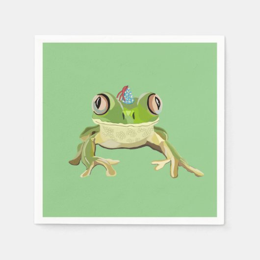 Party Frog servetten (Voorkant)