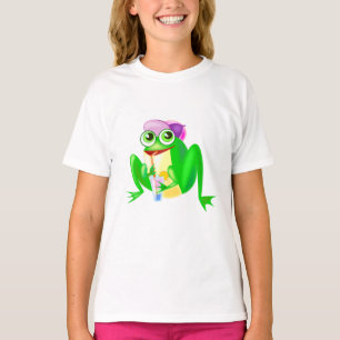 Party Frog T-Shirt Cartoon Fun