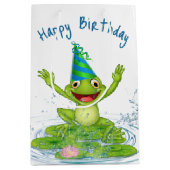 Party Frog voor verjaardag Medium Cadeauzakje (Voorkant)