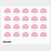 PARTY FROSTING DRUPPELS schattige taart strooit ro Ronde Sticker (Vel)