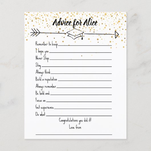 party game Advies voor Afstuderen dubbelzijdig Flyer (Achterkant)