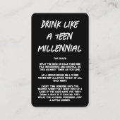 Party Game Kaarten Visitekaartje (Achterkant)