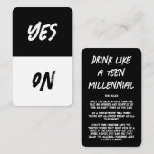 Party Game Kaarten Visitekaartje (Voorkant / Achterkant)