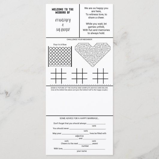 PARTY GAMES & ADVIES KAART (Voorkant)