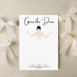 Party games schets de jurk kaart