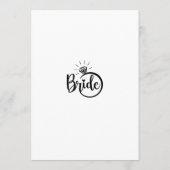 Party games schets de jurk kaart (Achterkant)