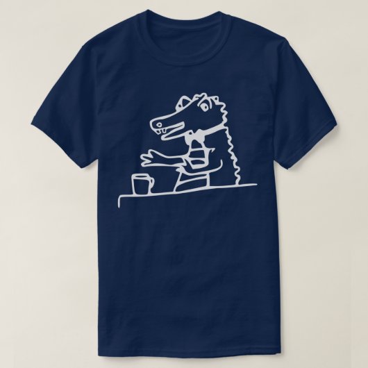 Party Gator White T-shirt (Design voorkant)