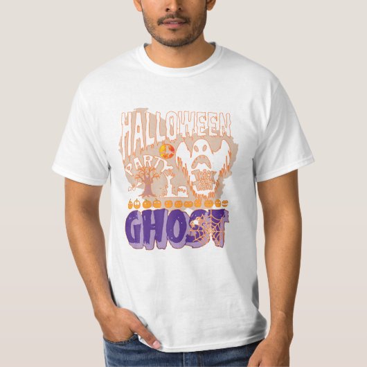 Party Ghost Funny T-shirt (Voorkant)