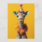 Party Giraffe Extravaganza Briefkaart (Voorkant)