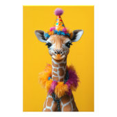 Party Giraffe Extravaganza Foto Afdruk (Voorkant)