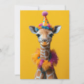 Party Giraffe Extravaganza Kaart (Voorkant)