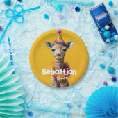 Party Giraffe Extravaganza Papieren Bordje (Feest)