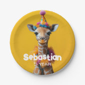 Party Giraffe Extravaganza Papieren Bordje (Voorkant)