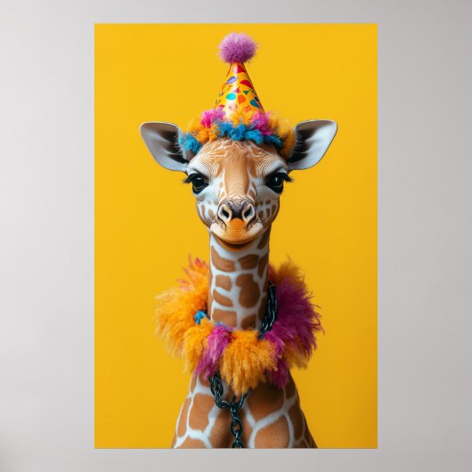 Party Giraffe Extravaganza Poster (Voorkant)