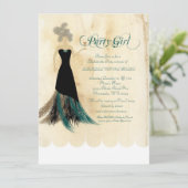 Party Girl Bachelorette Kaart (Staand voorkant)