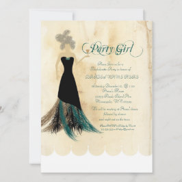 Party Girl Bachelorette Kaart