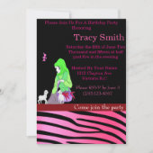 Party Girl Birthday Invitation #8 Kaart (Voorkant)