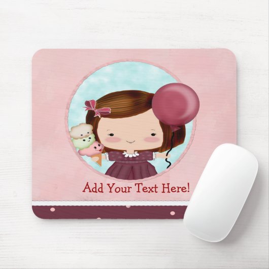 Party Girl Mousepad Muismat (Met muis)