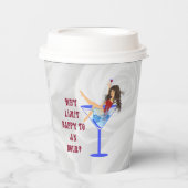 Party Girl Paper Cup Papieren Bekers (Voorkant)