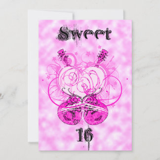Party Girl Sweet 16 Birthday Invitation Kaart