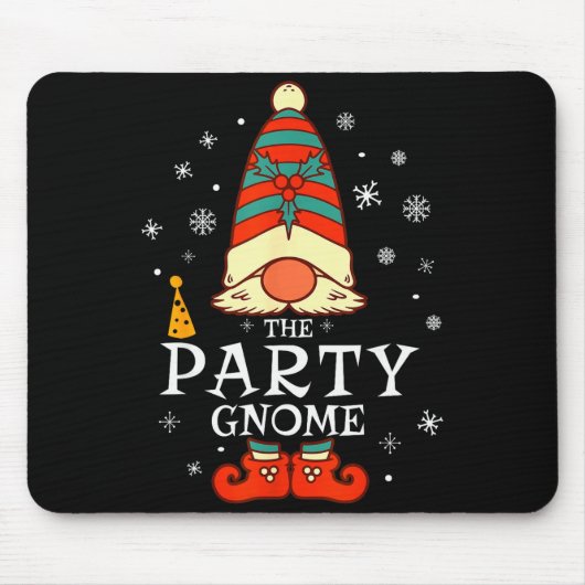 Party Gnome Xmas Group Family Matching Christmas H Muismat (Voorkant)