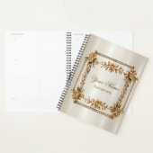 Party Gold  Rechthoek Dimond Flowers Shiny Planner (Display)
