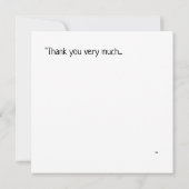 Party Guinea Pig - Dank u Briefkaart (Achterkant)