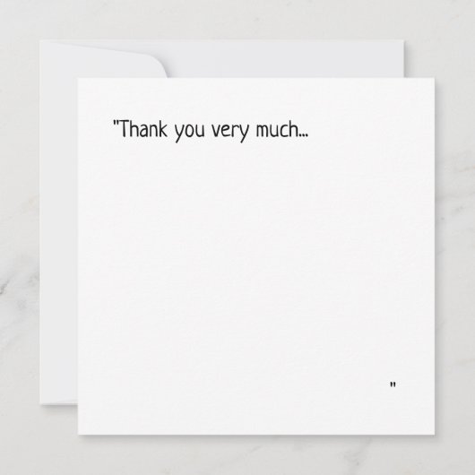 Party Guinea Pig - Dank u Briefkaart (Achterkant)