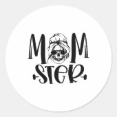 Party Halloween Momster Halloween Ronde Sticker (Voorkant)