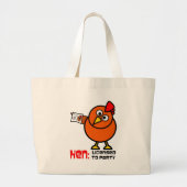 Party Hen Bag Grote Tote Bag (Voorkant)