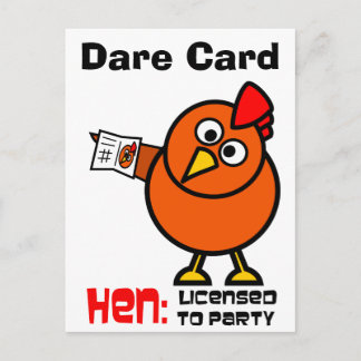 Party Hen Dare Kaart