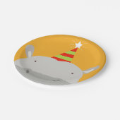 Party Hippo Papieren Bordje (Gekanteld)