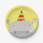 Party Hippo Papieren Bordje (Voorkant)