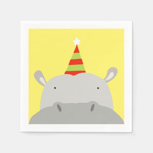 Party Hippo Servetten (Voorkant)