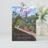 Party Invitation Faery (Fairy) Gathering Kaart (Staand voorkant)