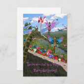 Party Invitation Faery (Fairy) Gathering Kaart (Voorkant / Achterkant)