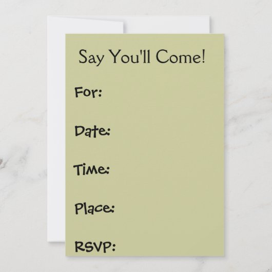 Party Invitations English Bulldog Puppy Kaart (Achterkant)