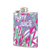 Party Juice 80's kleuren medaleffartsy Heupfles (Links)