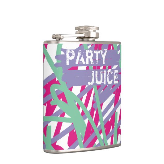 Party Juice 80's kleuren medaleffartsy Heupfles (Rechts)