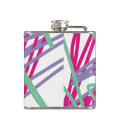 Party Juice 80's kleuren medaleffartsy Heupfles (Achterkant)