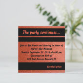 Party Kaart voor Hoops Bar Mitswa Collectie (Staand voorkant)