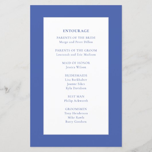 Party Kleur Crystal Edelsteen Trouwprogramma's (Achterkant)