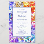 Party Kleur Crystal Edelsteen Trouwprogramma's (Voorkant)