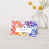 Party Kleur Diamond Crystal Edelsteen bruiloft Plaatskaartje (Achterkant)