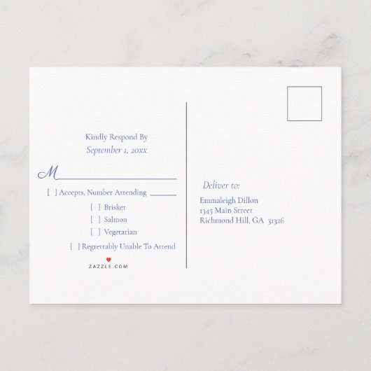 Party Kleur Regenboog Edelsteen bruiloft RSVP Uitnodiging Briefkaart (Achterkant)